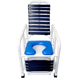 Mor-Medical International DNE-REC-335-FF-LR-PAIL Mor Medical International™ Deluxe Reclining Shower Chair, Footrest, 335 lb. Capacity image.