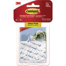 Command Clear Medium Hooks 17091CLR-6ES