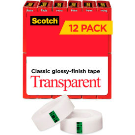 Scotch Transparent Tape 600K12 3/4 in x 1000 in 12/Pack