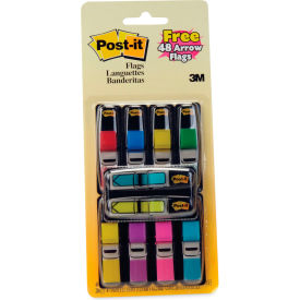 Post-it® Flags Value Pack 1/2" Wide Assorted Colors 280 Flags/Pack + FREE 48 Arrow Flags