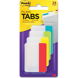 Post-it® Durable Tabs 2" Solid Primary Colors 24 Tabs/Pack