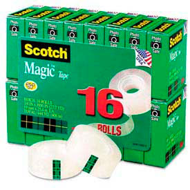 3m 810K16 Scotch® Magic Invisible Tape Value Pack, 3/4" x 1000", 16 Rolls/PK image.