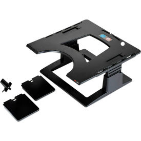 3M™ LX500 Ergonomic Notebook Riser with Adjustable Height Black