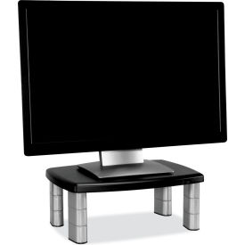 3M™ MS80B Adjustable Monitor Stand Black/Silver