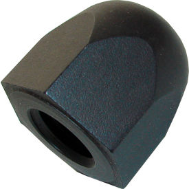 MORTON MACHINE WORKS AN-1 3/8-16 Hex Acorn Nut - 3/4" Hex - 3/4" Height - Steel - Black Oxide - USA - AN-1 image.
