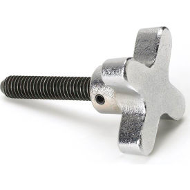 MORTON MACHINE WORKS HKS-2530A Hand Knob Screws - Aluminum Four Prong Handle - 1/4-20 Thread - 3" Thread Length - HKS-2530A image.