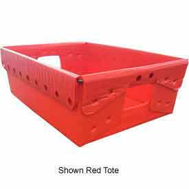 Minnesota Diversified Industries 1468-Gre-140 Corrugated Plastic Nestable Tote, 18-1/4x13-1/4x6, Green (Min. Purchase Qty 140+) image.