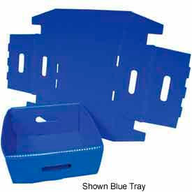 Corrugated Plastic Knockdown Tray, 13x12x4-1/2, Red (Min. Purchase Qty 250+) - Pkg Qty 250