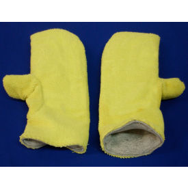 Mechanix Glove 174-KT Chicago Protective Apparel Kevlar® Terry Reversible High Heat Mittens, 14"L, Yellow image.