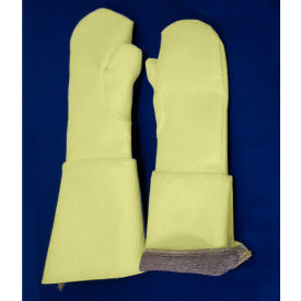Mechanix Glove 183-KV Chicago Protective Apparel Para Aramid Blend Reversible High Heat Mittens, 23"L, Yellow image.