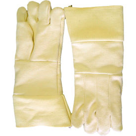 Mechanix Glove 238-KV Chicago Protective Apparel Kevlar® TerryHigh Heat Gloves, 18"L, Yellow image.