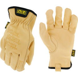 Mechanix Glove LDCW-75-011 Mechanix Wear Durahide™ Leather Cow Driver Gloves, Brown, Extra Large image.