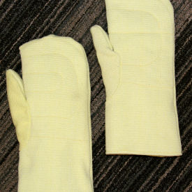 Mechanix Glove Q174-KV Chicago Protective Apparel Para Aramid Blend Mittens w/ Single Layer, 14"L, Yellow image.