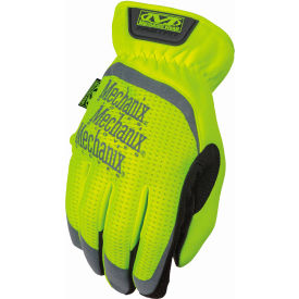 Mechanix Glove SFF-91-010 Mechanix Wear Hi-Viz FastFit® Work Gloves, Synthetic Leather w/TrekDry™, Yellow, Large image.