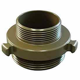 Fire Hose Double Male Adapter - 1 In. NH X 1 In. NPT - Aluminum Fire Hose Double Male Adapter - 1 In. NH X 1 In. NPT - Aluminum