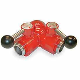 Fire Hose Leader Line Wye - 2-1/2 In. NH X 2-1/2 In. NH - Aluminum - 2-Piece Fire Hose Leader Line Wye - 2-1/2 In. NH X 2-1/2 In. NH - Aluminum - 2-Piece