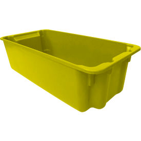MFG Tray Plexton® Fiberglass Nest & Stack Tote 24-1/8"L x 11-3/8"W x 6-7/8"H Yellow 