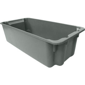 MFG Tray Plexton® Fiberglass Nest & Stack Tote 24-1/8"L x 11-3/8"W x 6-7/8"H Gray 