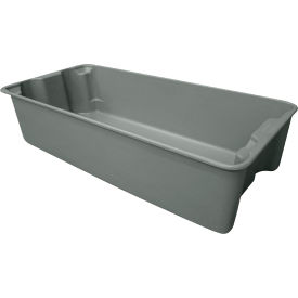 MFG Tray Plexton® Fiberglass Nest & Stack Tote 29-5/8"L x 13-13/16"W x 7"H Gray 
