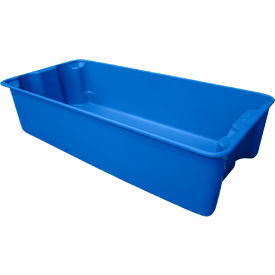 MFG Tray Plexton® Fiberglass Nest & Stack Tote 29-5/8"L x 13-13/16"W x 7"H Blue 
