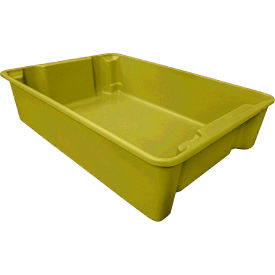 MFG Tray Plexton® Fiberglass Nest & Stack Tote 34-1/8"L x 24"W x 8-1/8"H Yellow 