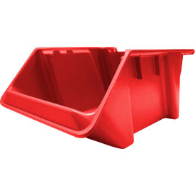 MFG Tray Plexton® SH1811-7 Fiberglass Stack & Nest Hopper Bin 18"L x 11-3/8"W x7-5/8"H Red 