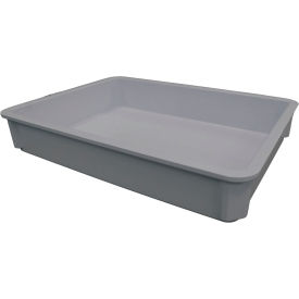 MFG Tray Fiberglass Stacking Container 18"L x 11"W x 3"H Gray 