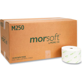 Morcon Tissue Small Core Bath Tissue Septic Safe 2-Ply White 1250/Roll 24 Rolls/Case