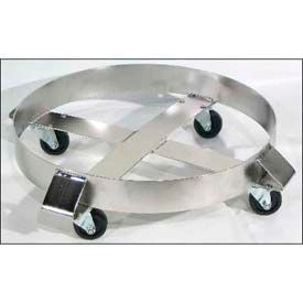 Morse Mfg Co., Inc. 14-SS Morse® Stainless Steel Round Drum Dolly 14-SS - 23" Diameter - 1000 Lb. Cap. Steel Casters image.