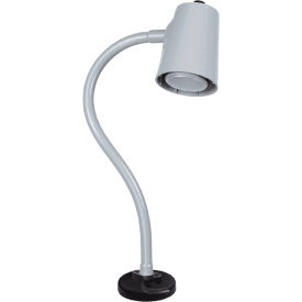Moffatt Products 94320 Moffatt 18" Long Flexible Arm, 5 Watt LED Task Lamp w/ 3" Diameter, 100 lb. Pull Magnet Base, Gray image.
