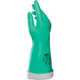 MAPA PROFESSIONAL PRODUCTS (NEWELL BRAND 34381048 MAPA® AK22 Stanslov® Knit-Lined Nitrile Gloves, 14" L, Med Weight, 1 Pair, Size 8, 381418 image.