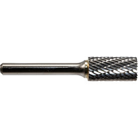 MASTERCUT TOOL CORP SB-3SC-GI Global Industrial Cylindrical w/ Endcut Bur, Single Cut, 2-1/2"L x 1/4" Shank Dia image.