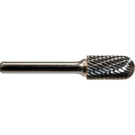 MASTERCUT TOOL CORP SC-3SC-GI Global Industrial Radius Cylindrical Bur, Single Cut, 2-1/2"L x 1/4" Shank Dia image.