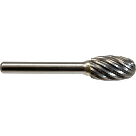 MASTERCUT TOOL CORP SE-3NX-GI Global Industrial Oval Shaped Bur For Stainless Steel, 2-3/8"L x 1/4" Shank Dia. image.