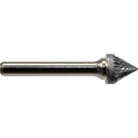 MASTERCUT TOOL CORP SJ-81DC-GI Global Industrial 60 Degree Cone Bur, Double Cut, 2"L x 3/16" Shank Dia. image.