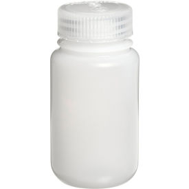 Thermo Scientific Nalgene Wide-Mouth HDPE Economy Bottles with Closure, 125mL, Case of 72