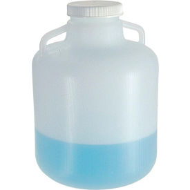 Thermo Scientific 2234-0020 Thermo Scientific Nalgene™ Wide-Mouth LDPE Carboys with Handles, 10 Liter, Case of 6 image.