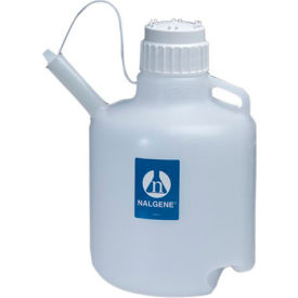 Thermo Scientific 2340-0020 Thermo Scientific Nalgene™ LDPE Safety Dispensing Jugs with Closure, 10 Liter, Case of 4 image.