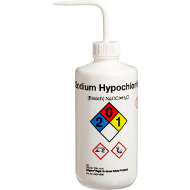 Thermo Scientific Nalgene Narrow-Mouth RTK Wash Bottles, 500mL, Sodium Hypochlorite, 24/Case Thermo Scientific Nalgene Narrow-Mouth RTK Wash Bottles, 500mL, Sodium Hypochlorite, 24/Case