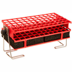 Thermo Scientific 30180BI Thermo Scientific Full-Size Test Tube Rack Clamp, For 10-13mm Tubes, 6 x 12 Array, Red image.