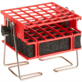 Thermo Scientific 30181 Thermo Scientific Half-Size Test Tube Rack Clamp, For 10-13mm Tubes, 6 x 6 Array, Red image.