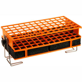 Thermo Scientific 30182 Thermo Scientific Full-Size Test Tube Rack Clamp, For 14-16mm Tubes, 6 x 12 Array, Orange image.