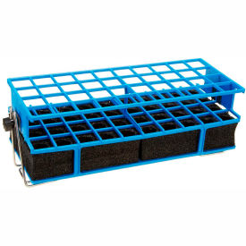 Thermo Scientific 30186 Thermo Scientific Full-Size Test Tube Rack Clamp, For 21-25mm Tubes, 4 x 10 Array, Blue image.