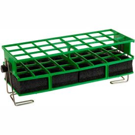 Thermo Scientific 30188 Thermo Scientific Full-Size Test Tube Rack Clamp, For 26-30mm Tubes, 3 x 8 Array, Green image.