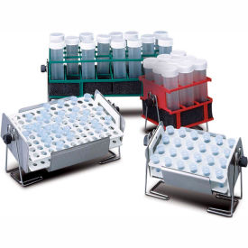 Thermo Scientific 30190 Thermo Scientific Full-Size Test Tube Rack Clamp, For 1.5mL Microcentrifuge Tubes, 8x12 Array, Blue image.