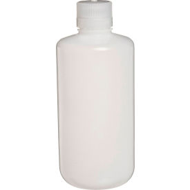 Thermo Scientific 332089-0032 Thermo Scientific Nalgene™ Narrow-Mouth Economy HDPE Bottles, Bulk Pack, 1L, Case of 50 image.
