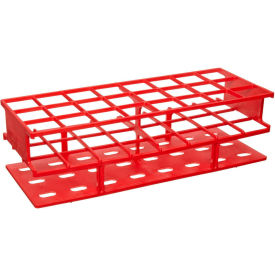 THERMO SCIENTIFIC 5976-0516 Thermo Scientific Nalgene™ Unwire™ PP Test Tube Racks, Red, For 16mm Tubes, Case of 8 image.