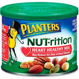 Marjack KRF05957 Planters Heart Healthy Mix, Assorted Nuts, 9.75 oz., Can image.