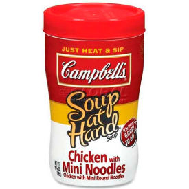 Marjack CAM14982 Campbells Soup At Hand®, Microwavable, Chicken Noodle, 10.75 Oz, 8/Carton image.