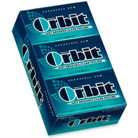 Marjack MRS21486 Wrigley® Orbit Chewing Gum, Peppermint, 14 Pieces/Pack, 12/Box image.